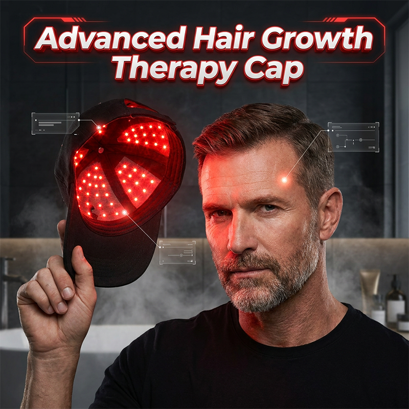 🔥HOT SALE 49% OFF🔥Red light hair growth CAP — Regrow Thicker Hair in 90 Days