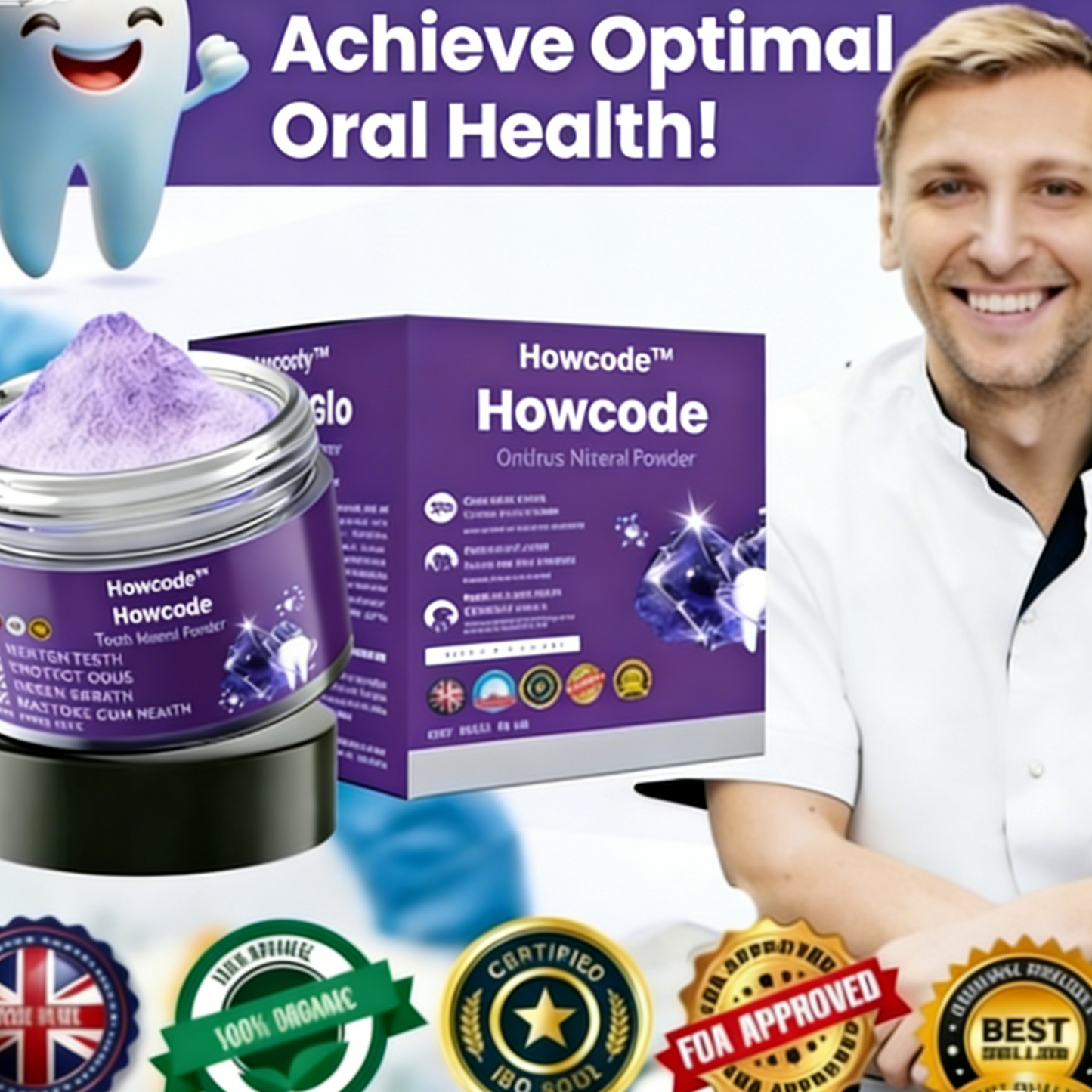 ✨Howcode™ PearlyGlo Tooth Mineral Powder