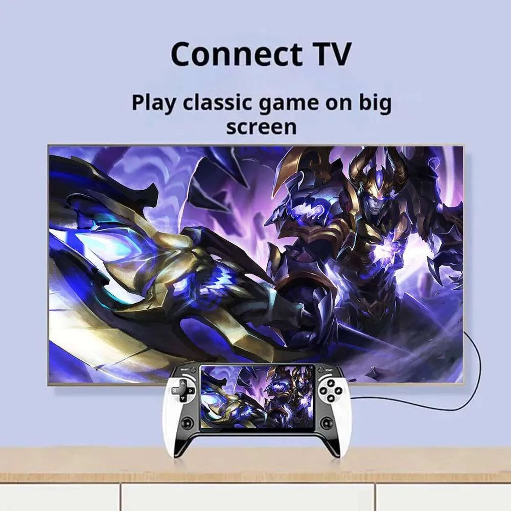 X9 portable game console, 5.5-inch HD screen, multiple languages, retro GBA Arcade video,10 simulators with 20000+ Games