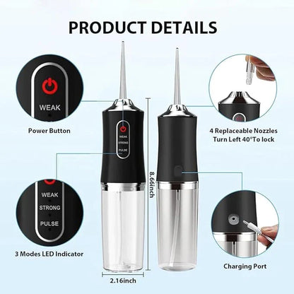 Acezozla® Portable Dental Water Flosser – Deep Clean & Gum Care System