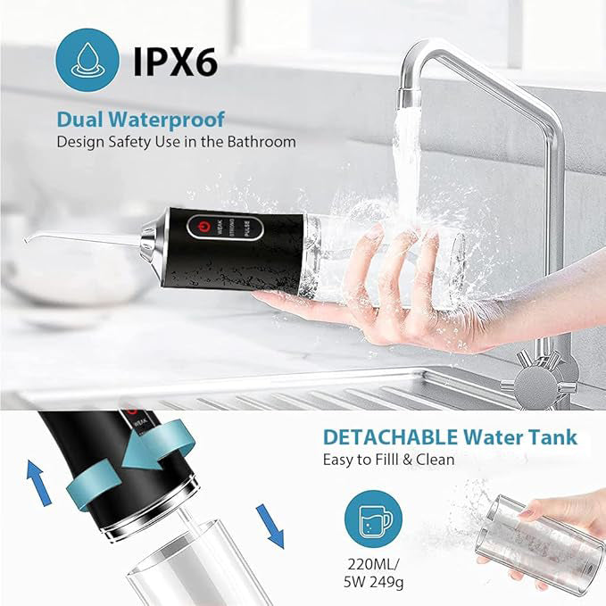 Acezozla® Portable Dental Water Flosser – Deep Clean & Gum Care System