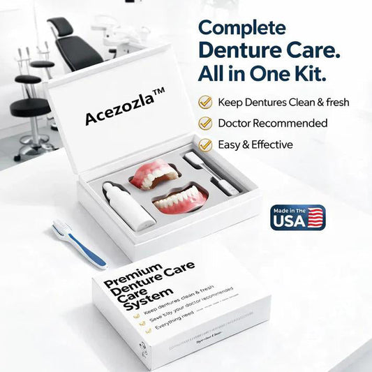 Easy Denture Set, Comfortable Smile Makeover - Made and Shipped from the USA🍀