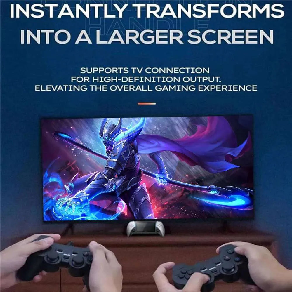 X9 portable game console, 5.5-inch HD screen, multiple languages, retro GBA Arcade video,10 simulators with 20000+ Games