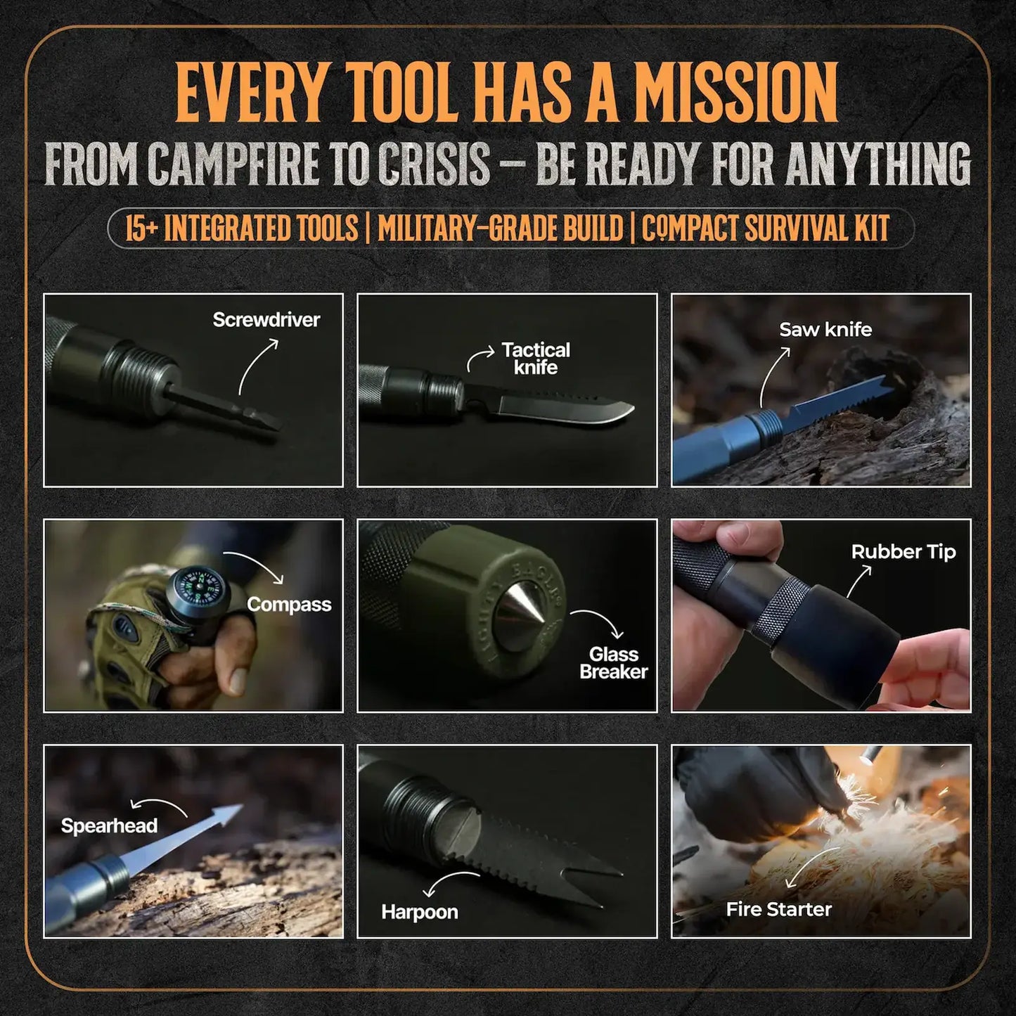 Factory Limited-Time Offer💥MULTI-FUNCTIONAL TACTICAL SURVIVAL STICK